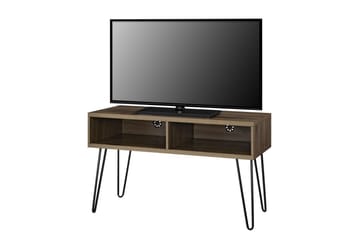 Owen Golvstående Tv Bänk 107 cm med Förvaring i Valnöt - Brun - Möbler - Tv möbel & mediamöbel - TV bänk & mediabänk