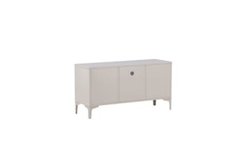 Piring Golvstående TV-bänk 120 cm med Förvaring i Metall - Beige - Möbler - Tv möbel & mediamöbel - TV bänk & mediabänk