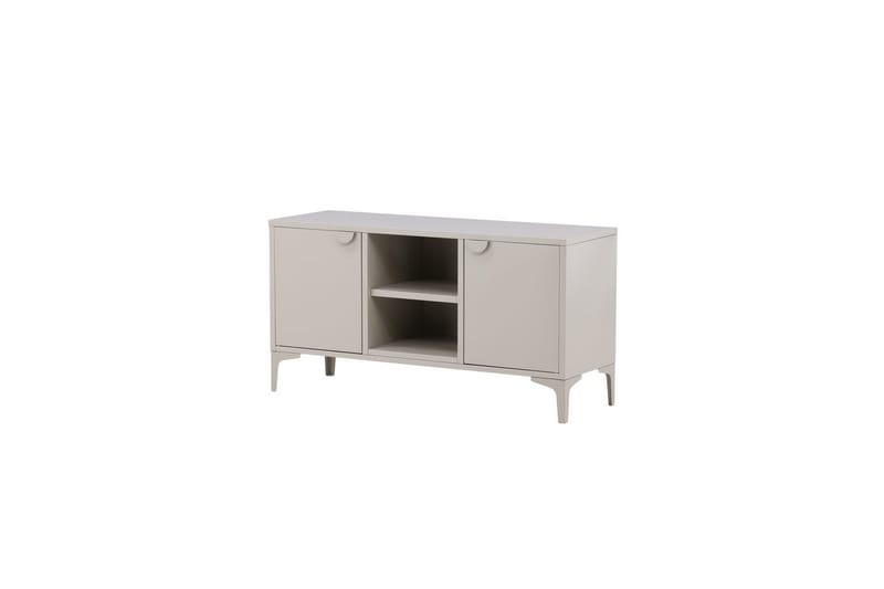 Piring Golvstående TV-bänk 120 cm med Förvaring i Metall - Beige - Möbler - Tv möbel & mediamöbel - TV bänk & mediabänk