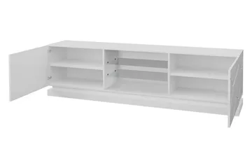 Qiu Tv-bänk 200 cm - Vit - Möbler - Tv möbel & mediamöbel - TV bänk & mediabänk