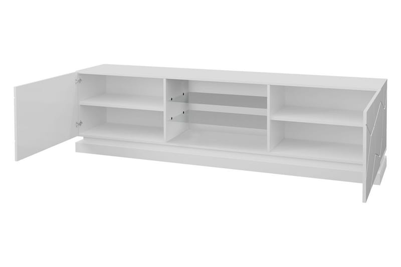 Qiu Tv-bänk 200 cm - Vit - Möbler - Tv möbel & mediamöbel - TV bänk & mediabänk