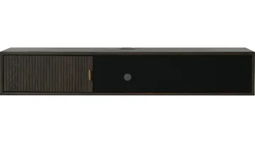 Råvika Vägghängd Tv-Bänk 133 cm - Brunlackad ek - Möbler - Tv möbel & mediamöbel - TV bänk & mediabänk