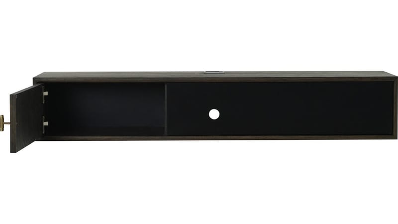 Råvika Vägghängd Tv-Bänk 133 cm - Brunlackad ek - Möbler - Tv möbel & mediamöbel - TV bänk & mediabänk