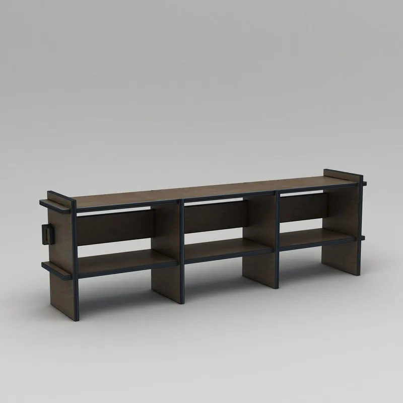 Ropira TV-bänk 220 cm, Valnöt