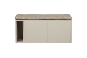 Settle Golvstående Tv Bänk 108 cm med Förvaring i Furu - Beige - Möbler - Tv möbel & mediamöbel - TV bänk & mediabänk