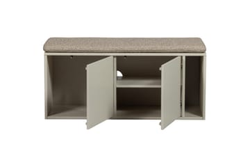 Settle Golvstående Tv Bänk 108 cm med Förvaring i Furu - Beige - Möbler - Tv möbel & mediamöbel - TV bänk & mediabänk