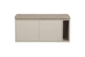 Settle Golvstående Tv Bänk 108 cm med Förvaring i Furu - Beige - Möbler - Tv möbel & mediamöbel - TV bänk & mediabänk