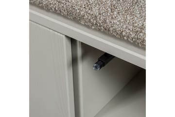 Settle Golvstående Tv Bänk 108 cm med Förvaring i Furu - Beige - Möbler - Tv möbel & mediamöbel - TV bänk & mediabänk