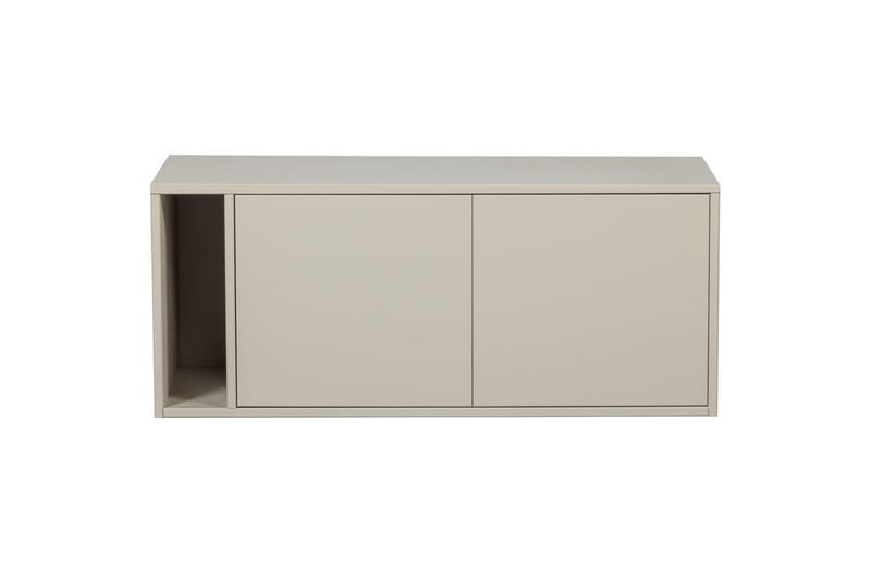 Settle Golvstående Tv Bänk 108 cm med Förvaring i Furu - Ljusbeige - Möbler - Tv möbel & mediamöbel - TV bänk & mediabänk