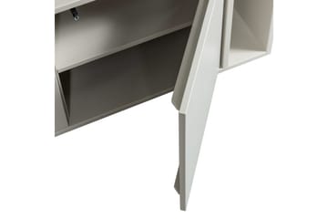 Settle Golvstående Tv Bänk 108 cm med Förvaring i Furu - Ljusbeige - Möbler - Tv möbel & mediamöbel - TV bänk & mediabänk