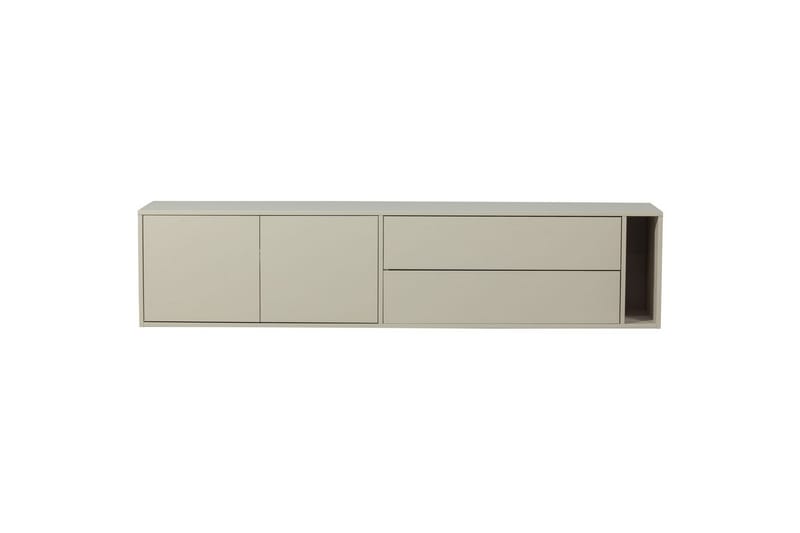 Settle Vägghängd TV-bänk 200 cm med Förvaring i Furu - Sandbeige - Möbler - Tv möbel & mediamöbel - TV bänk & mediabänk