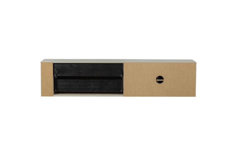 Settle Vägghängd TV-bänk 200 cm med Förvaring i Furu - Sandbeige - Möbler - Tv möbel & mediamöbel - TV bänk & mediabänk