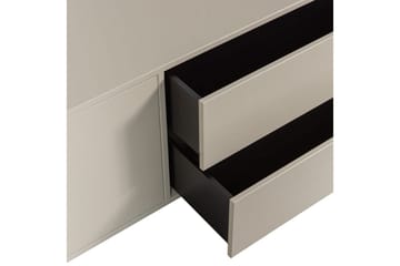 Settle Vägghängd TV-bänk 200 cm med Förvaring i Furu - Sandbeige - Möbler - Tv möbel & mediamöbel - TV bänk & mediabänk