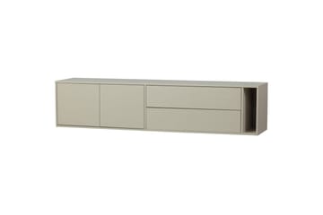 Settle Vägghängd TV-bänk 200 cm med Förvaring i Furu - Sandbeige - Möbler - Tv möbel & mediamöbel - TV bänk & mediabänk