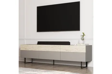Sign Tv-bänk 180 cm - Grå/Travertin - Möbler - Tv möbel & mediamöbel - TV bänk & mediabänk