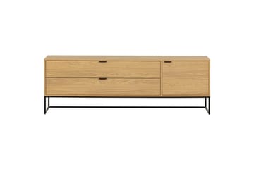 Silas TV-bänk 180 cm med Förvaring i Trä med Metallunderrede - Beige - Möbler - Tv möbel & mediamöbel - TV bänk & mediabänk