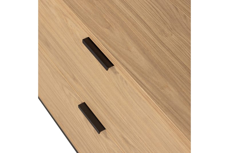 Silas TV-bänk 180 cm med Förvaring i Trä med Metallunderrede - Beige - Möbler - Tv möbel & mediamöbel - TV bänk & mediabänk