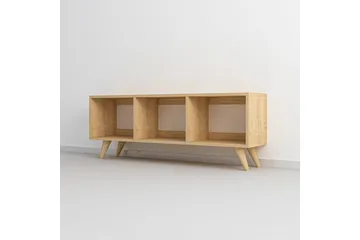 Springhill Golvstående Tv-bänk 120 cm med Förvaring i Målat Trä - Beige - Möbler - Tv möbel & mediamöbel - TV bänk & mediabänk