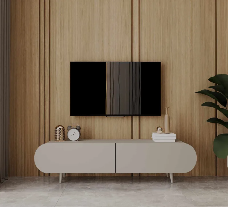 Svelor TV-bänk 140x49x30 cm - Sandstone - Möbler - Tv möbel & mediamöbel - TV bänk & mediabänk