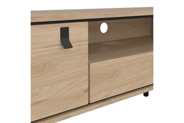 Tadami Golvstående TV-bänk 150 cm med Förvaring i Ljust Trä - Ljusbrun - Möbler - Tv möbel & mediamöbel - TV bänk & mediabänk