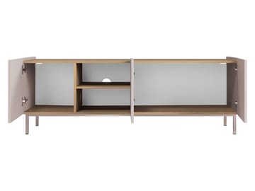 Tavrin Golvstående Tv-bänk 153 cm med Förvaring i Trä - Beige - Möbler - Tv möbel & mediamöbel - TV bänk & mediabänk