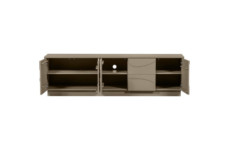 Teo Golvstående TV-bänk 180 cm med Förvaring i Målat Trä - Beige - Möbler - Tv möbel & mediamöbel - TV bänk & mediabänk