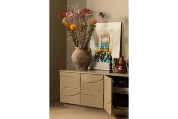Teo Golvstående TV-bänk 180 cm med Förvaring i Målat Trä - Beige - Möbler - Tv möbel & mediamöbel - TV bänk & mediabänk