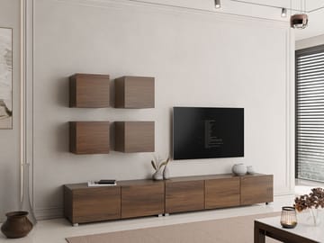 Tessan Tv väggenhet - brun - Möbler - Tv möbel & mediamöbel - TV-möbelset