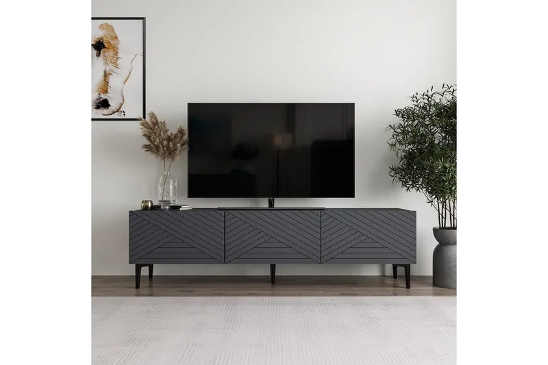TV-bänk Botswana Antracit - Antracit - Möbler - Tv möbel & mediamöbel - TV bänk & mediabänk