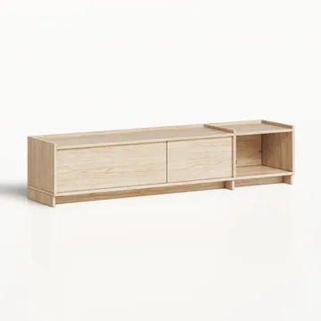 TV-bänk Deyloris 180 cm - ljust naturträ - Möbler - Tv möbel & mediamöbel - TV bänk & mediabänk