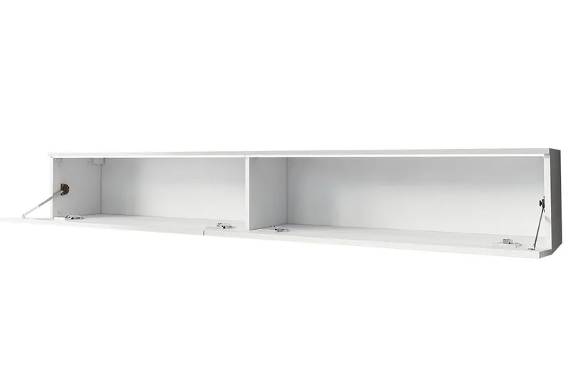 Cuguen Vägghängd Svävande TV-bänk 180 cm med Förvaring i Målat Trä - Svart - Möbler - Tv möbel & mediamöbel - TV bänk & mediabänk