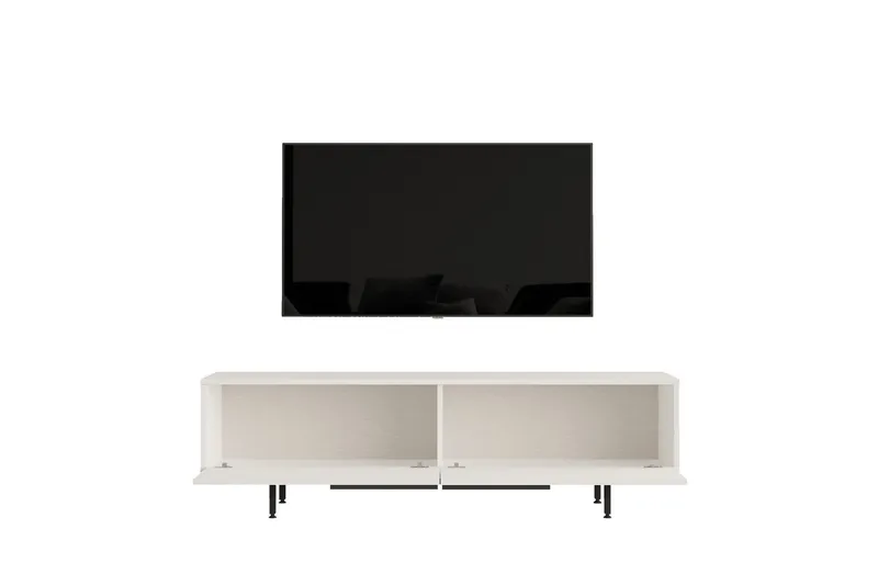 Munish Tv-bänk 160 cm - Vit - Möbler - Tv möbel & mediamöbel - TV bänk & mediabänk