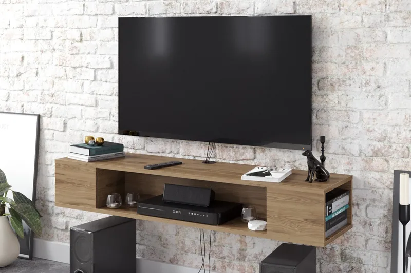 Skuteryd TV-bänk 135 cm, Brun