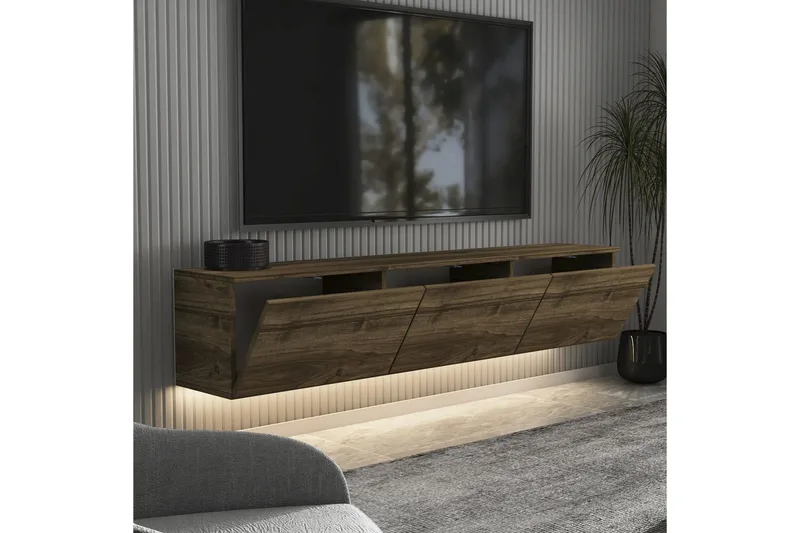 TV-bänk Neon Valnöt - Valnöt - Möbler - Tv möbel & mediamöbel - TV bänk & mediabänk