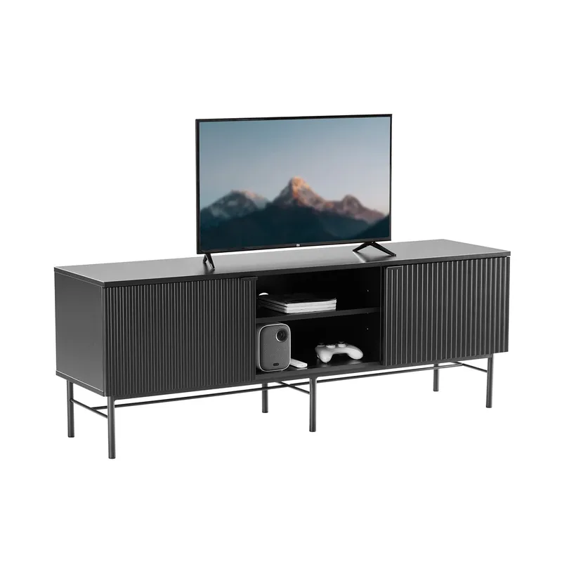 TV-bänk Sequence 150x40x55 cm - svart - Möbler - Tv möbel & mediamöbel - TV bänk & mediabänk