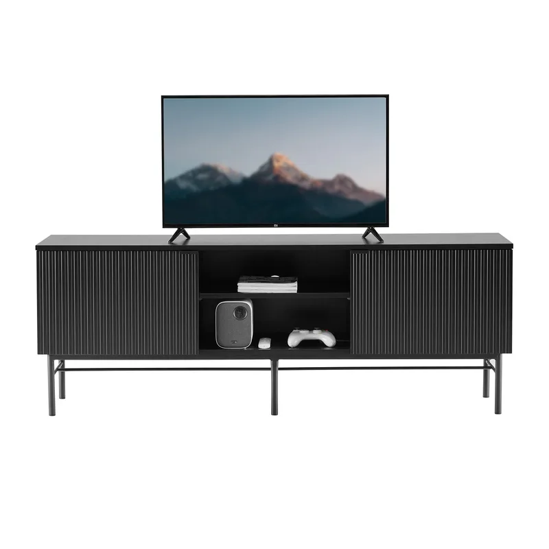 TV-bänk Sequence 150x40x55 cm - svart - Möbler - Tv möbel & mediamöbel - TV bänk & mediabänk