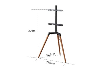 TV Golvstativ Hama Stafflidesign Upp till 65 - Beige||Svart - Möbler - Tv möbel & mediamöbel - Mediastativ & väggfäste