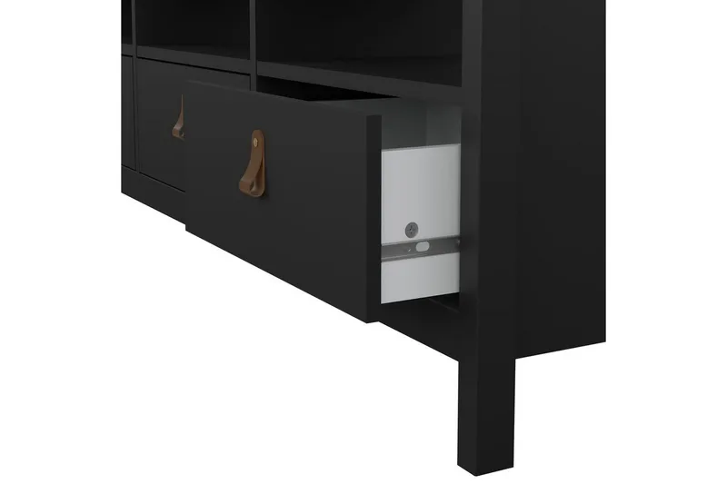 Vallvidera Tv-bänk 151,4 cm - Svart - Möbler - Tv möbel & mediamöbel - TV bänk & mediabänk