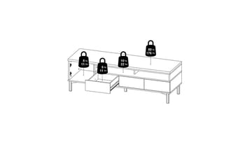 Virender Tv-bänk 48,2 cm - Möbler - Tv möbel & mediamöbel - TV bänk & mediabänk