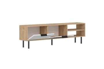 Wenus Tv-bänk 150 cm - Ek/Vit - Möbler - Tv möbel & mediamöbel - TV bänk & mediabänk