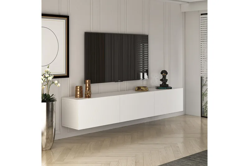 West Tv-bänk 150 cm - Vit - Möbler - Tv möbel & mediamöbel - TV bänk & mediabänk