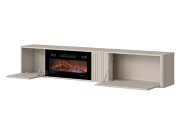 Zalricus Vägghängd Tv Bänk 190 cm i Målat Trä - Beige - Möbler - Tv möbel & mediamöbel - TV bänk & mediabänk