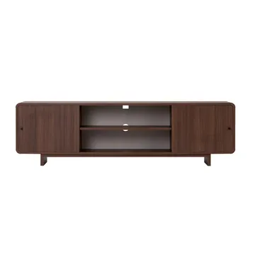 Zavio TV-bänk 180 cm med Förvaring, Trä- och Valnötsutseende - Brun - Möbler - Tv möbel & mediamöbel - TV bänk & mediabänk