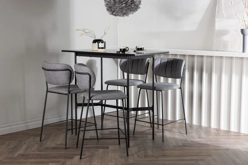Rax Barbord 60 cm med 4 Bell Matstol Grå