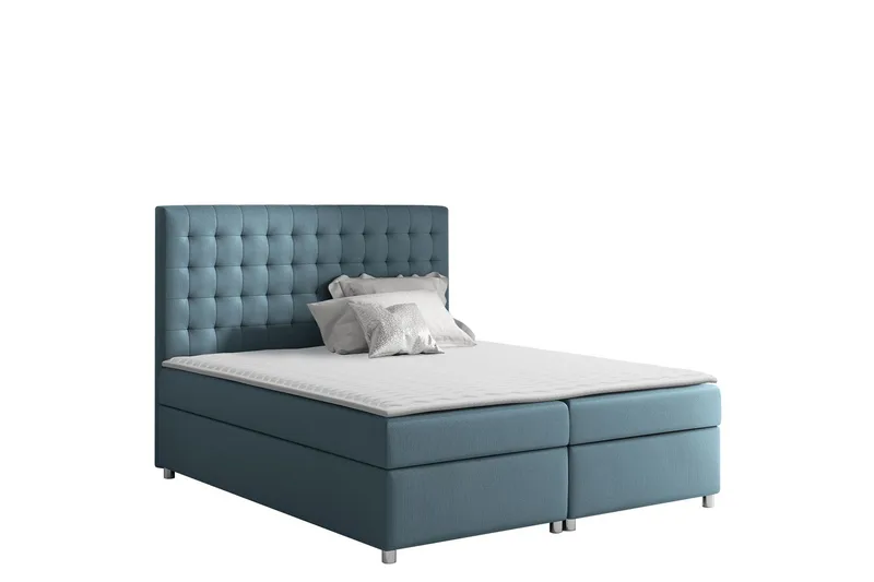 Asti Sängpaket Kontinentalsäng 200x200 cm, Blå