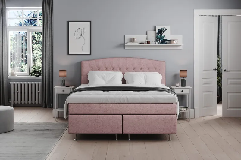 Belda Sängpaket 160x200 Fast - Rosa - Möbler - Säng - Komplett sängpaket