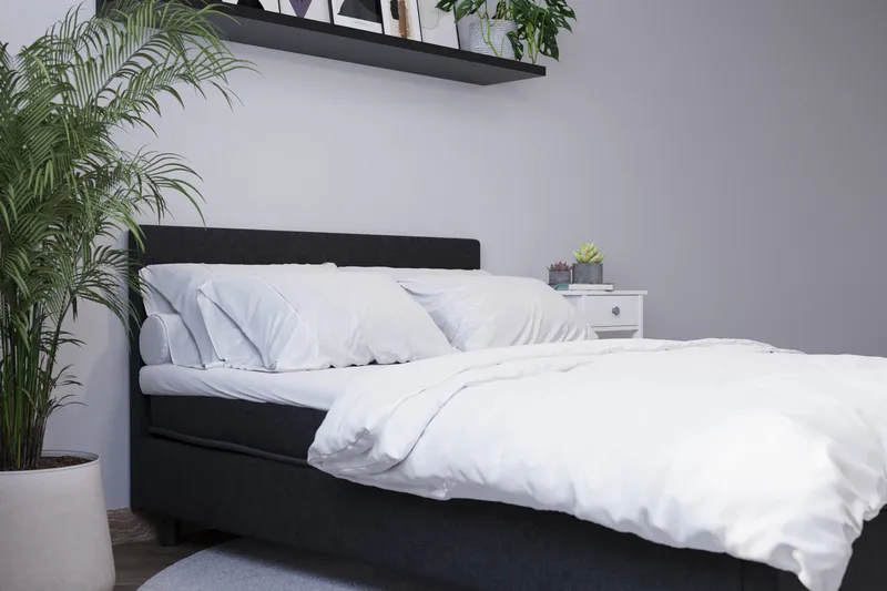 Billingen Komplett Sängpaket 120x200 cm - Svart - Möbler - Säng - Enkelsäng
