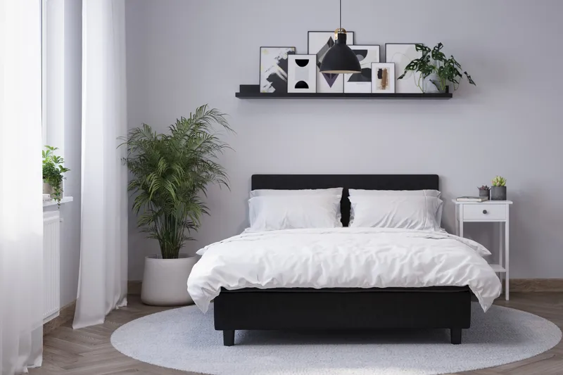 Billingen Komplett Sängpaket 120x200 cm - Svart - Möbler - Säng - Enkelsäng