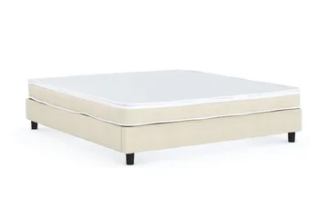 Billingen Kontinentalsäng 160x200 cm i Tyg med Fasthetsgrad Medium - Beige - Möbler - Säng - Enkelsäng