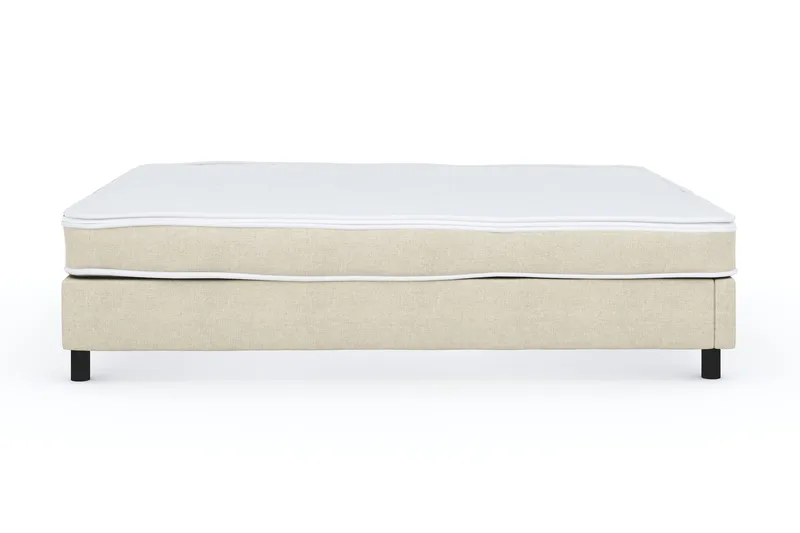 Billingen Kontinentalsäng 160x200 cm i Tyg med Fasthetsgrad Medium - Beige - Möbler - Säng - Enkelsäng
